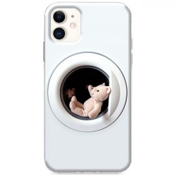 Etui na iPhone 12 Mini - Miś w pralce