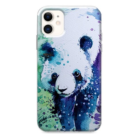 Etui na iPhone 12 Mini - Panda Waterkolor