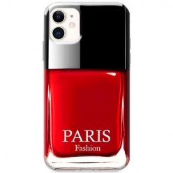 Etui na iPhone 12 Mini - Czerwony lakier do paznokci