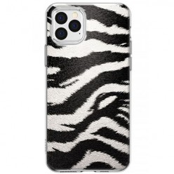 Etui na iPhone 12 Pro Max - Biało Czarna Zebra
