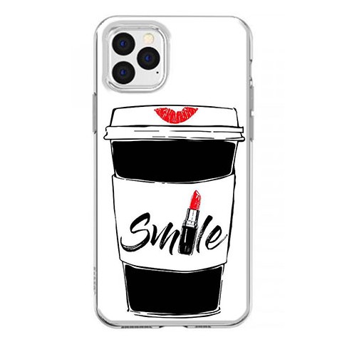 Etui na iPhone 12 Pro Max - Kubek z kawą Smile