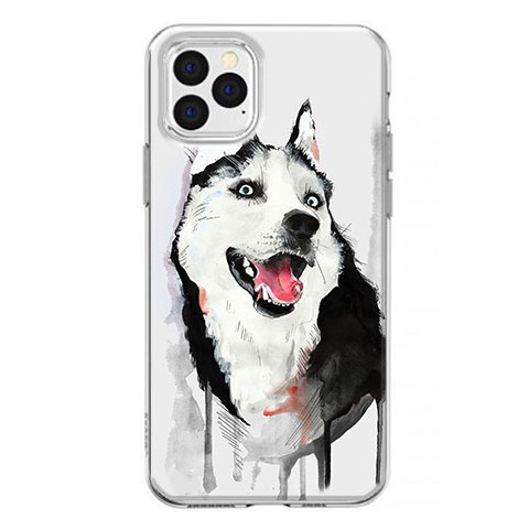 Etui na iPhone 12 Pro Max - Waterkolor pies Husky