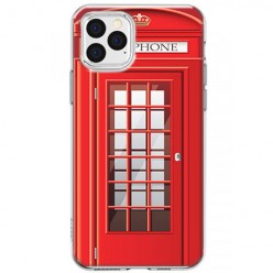 Etui na iPhone 12 Pro Max - Czerwona budka telefoniczna
