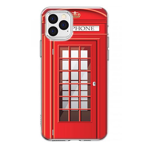 Etui na iPhone 12 Pro Max - Czerwona budka telefoniczna