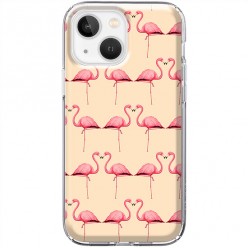 Etui na iPhone 13 - Różowe flamingi