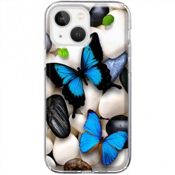 Etui na iPhone 13 - Niebieskie motyle