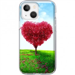 Etui na iPhone 13 - Czerwone drzewo serce