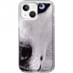 Etui na iPhone 13 - Pies z niebieskim okiem