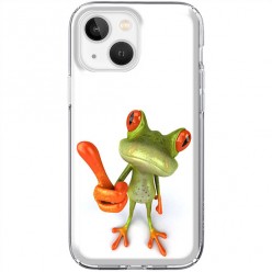 Etui na iPhone 13 - Komiksowa żaba