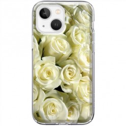 Etui na iPhone 13 - Biały bukiet róż