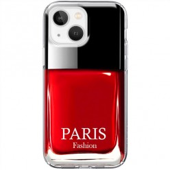 Etui na iPhone 13 - Czerwony lakier do paznokci
