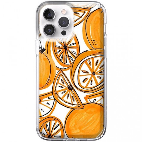 Etui na iPhone 13 Pro - Krojone pomarańcze