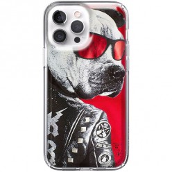 Etui na iPhone 13 Pro - Rockowy Pies w okularach