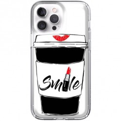 Etui na iPhone 13 Pro - Kubek z kawą Smile