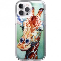 Etui na iPhone 13 Pro - Waterkolor żyrafa