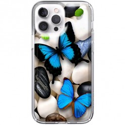 Etui na iPhone 13 Pro - Niebieskie motyle