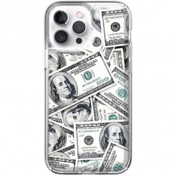 Etui na iPhone 13 Pro - Banknoty dolary 100