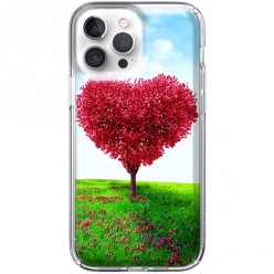 Etui na iPhone 13 Pro - Czerwone drzewo serce