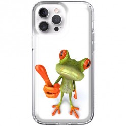 Etui na iPhone 13 Pro - Komiksowa żaba