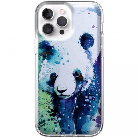 Etui na iPhone 13 Pro - Panda Waterkolor