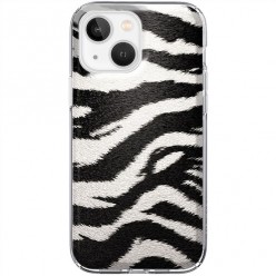 Etui na iPhone 13 Mini - Biało Czarna Zebra