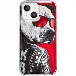Etui na iPhone 13 Mini - Rockowy Pies w okularach