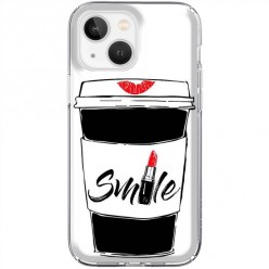 Etui na iPhone 13 Mini - Kubek z kawą Smile