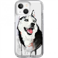 Etui na iPhone 13 Mini - Waterkolor pies Husky