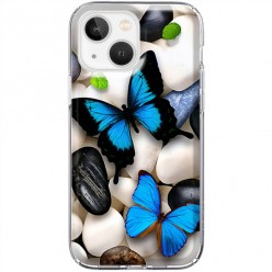 Etui na iPhone 13 Mini - Niebieskie motyle