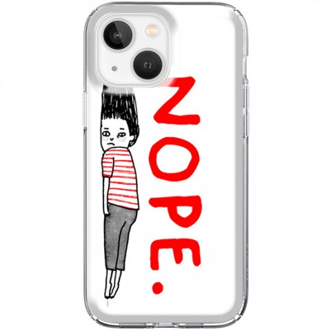 Etui na iPhone 13 Mini - z napisem Nope