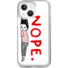 Etui na iPhone 13 Mini - z napisem Nope