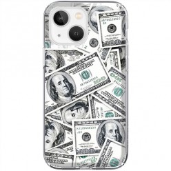 Etui na iPhone 13 Mini - Banknoty dolary 100