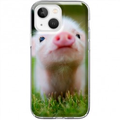 Etui na iPhone 13 Mini - Wesoła mała świnka