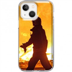 Etui na iPhone 13 Mini - Strażak w ogniu