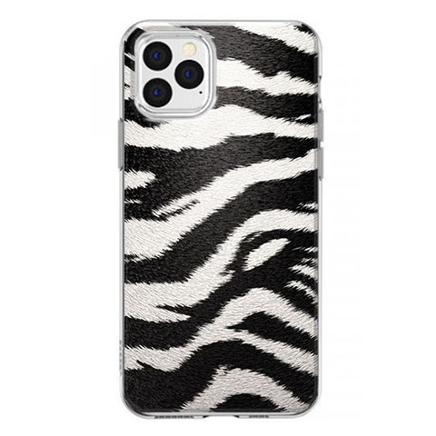 Etui na iPhone 12 Pro - Biało Czarna Zebra