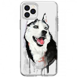 Etui na iPhone 12 Pro - Waterkolor pies Husky