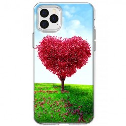Etui na iPhone 12 Pro - Czerwone drzewo serce