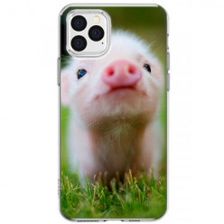 Etui na iPhone 12 Pro - Wesoła mała świnka