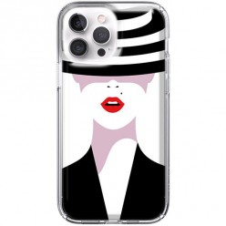 Etui na iPhone 13 Pro Max - Kobieta w kapeluszu
