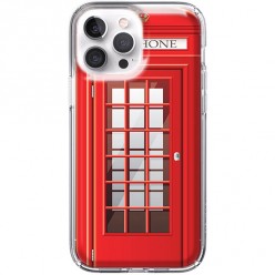 Etui na iPhone 13 Pro Max - Czerwona budka telefoniczna
