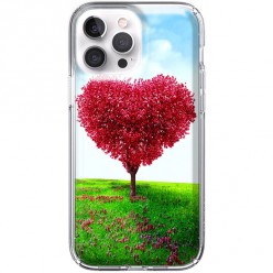 Etui na iPhone 13 Pro Max - Czerwone drzewo serce