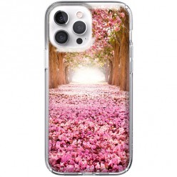Etui na iPhone 13 Pro Max - Różowy spacer po parku