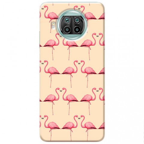 Etui na Xiaomi Mi 10T Lite 5G - Różowe flamingi