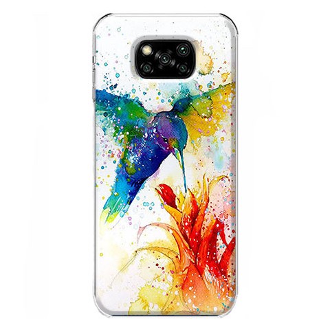 Etui na Xiaomi Poco X3 Pro - Waterkolor ptak koliber