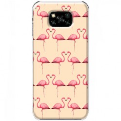 Etui na Xiaomi Poco X3 Pro - Różowe flamingi