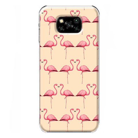 Etui na Xiaomi Poco X3 Pro - Różowe flamingi