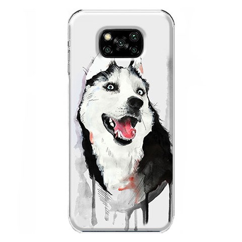 Etui na Xiaomi Poco X3 Pro - Waterkolor pies Husky