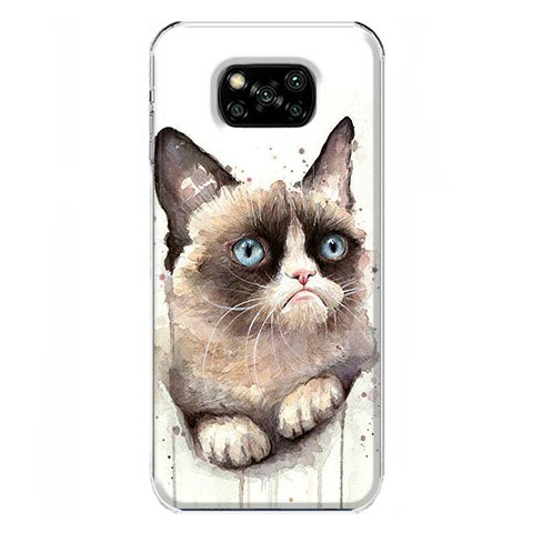 Etui na Xiaomi Poco X3 Pro - Kot Waterkolor Grumpy