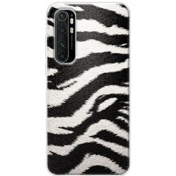 Etui na Xiaomi Mi Note 10 Lite - Biało Czarna Zebra