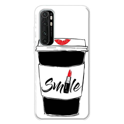 Etui na Xiaomi Mi Note 10 Lite - Kubek z kawą Smile